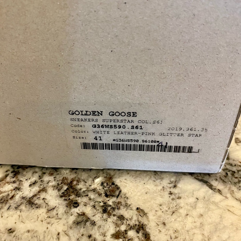 GOLDEN GOOSE SUPERSTAR DISTRESSED GLITTERED LEATHER SNEAKERS!!! SIZE 41 10/10.5 - Picture 6 of 15